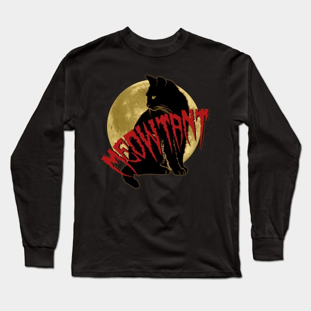 Funny Halloween meowtant cat Long Sleeve T-Shirt by PincGeneral